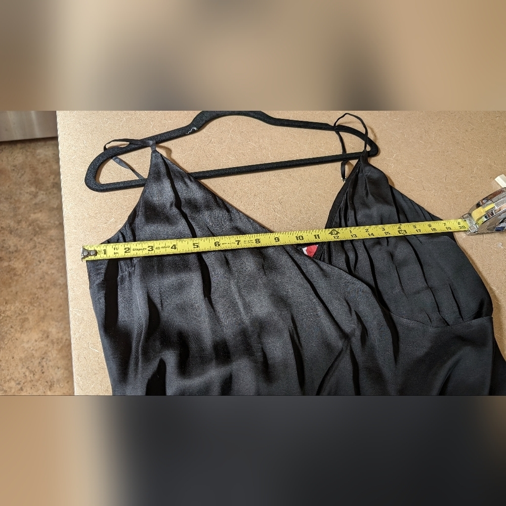 Lovers + Friends Black Westlake Crossover bust silky Maxi Dress Size XL Sexy - Picture 12 of 12